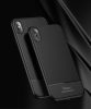 iPaky iPhone Xs Max Carbon Fiber flexible hátlap, tok, fekete