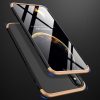 Full Body Case 360 iPhone Xs Max, hátlap, tok, logo szabadon, fekete-arany